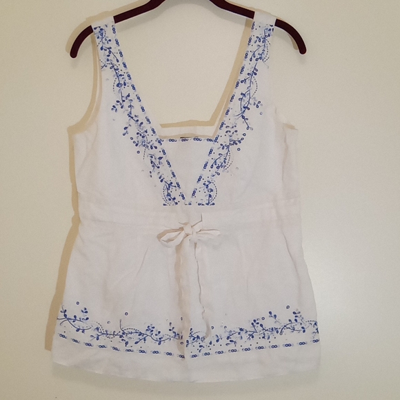Ann Taylor Tops - Ann Taylor embroidered blouse Size 14